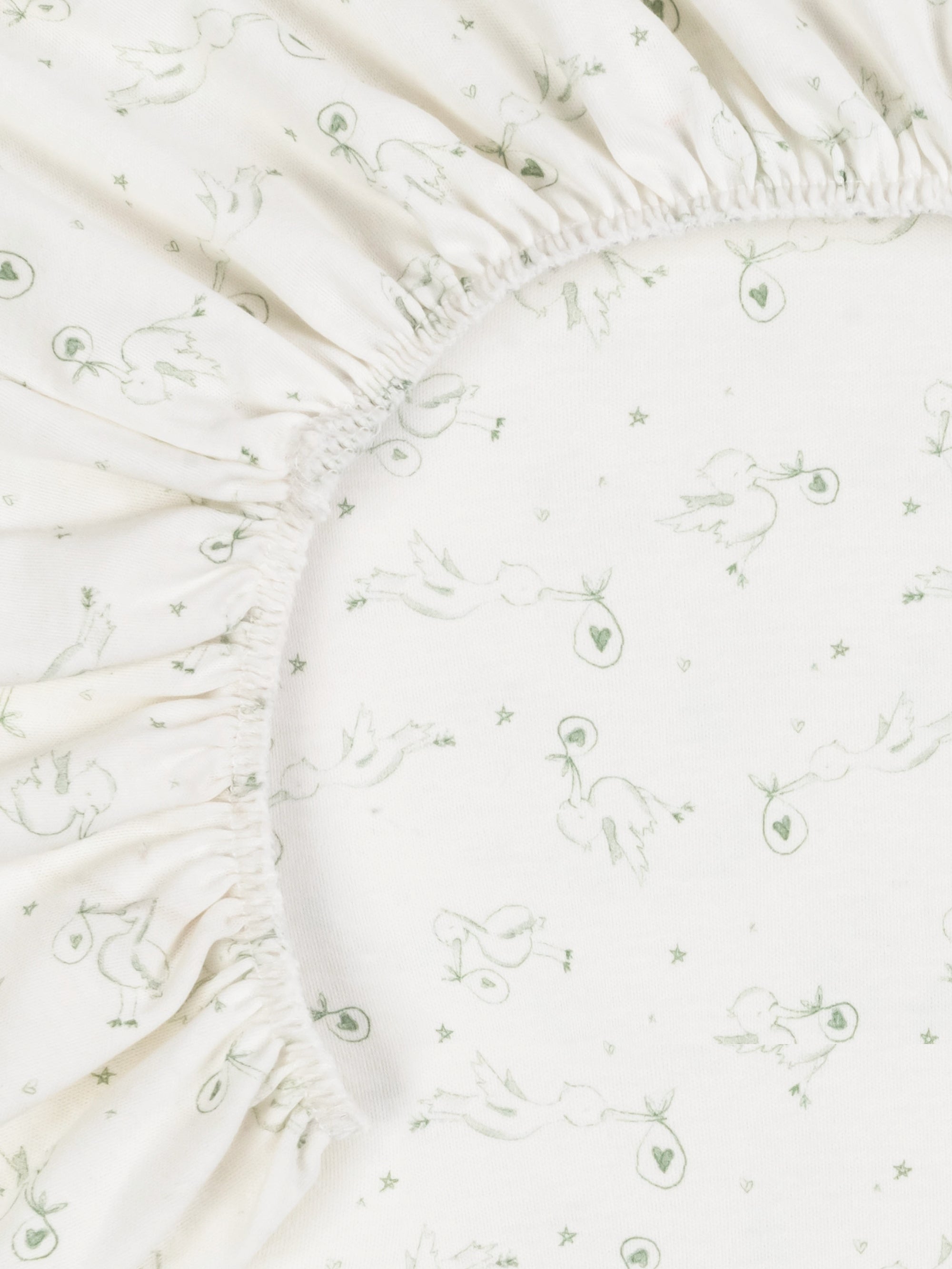 Bassinet Sheet - Stork Print