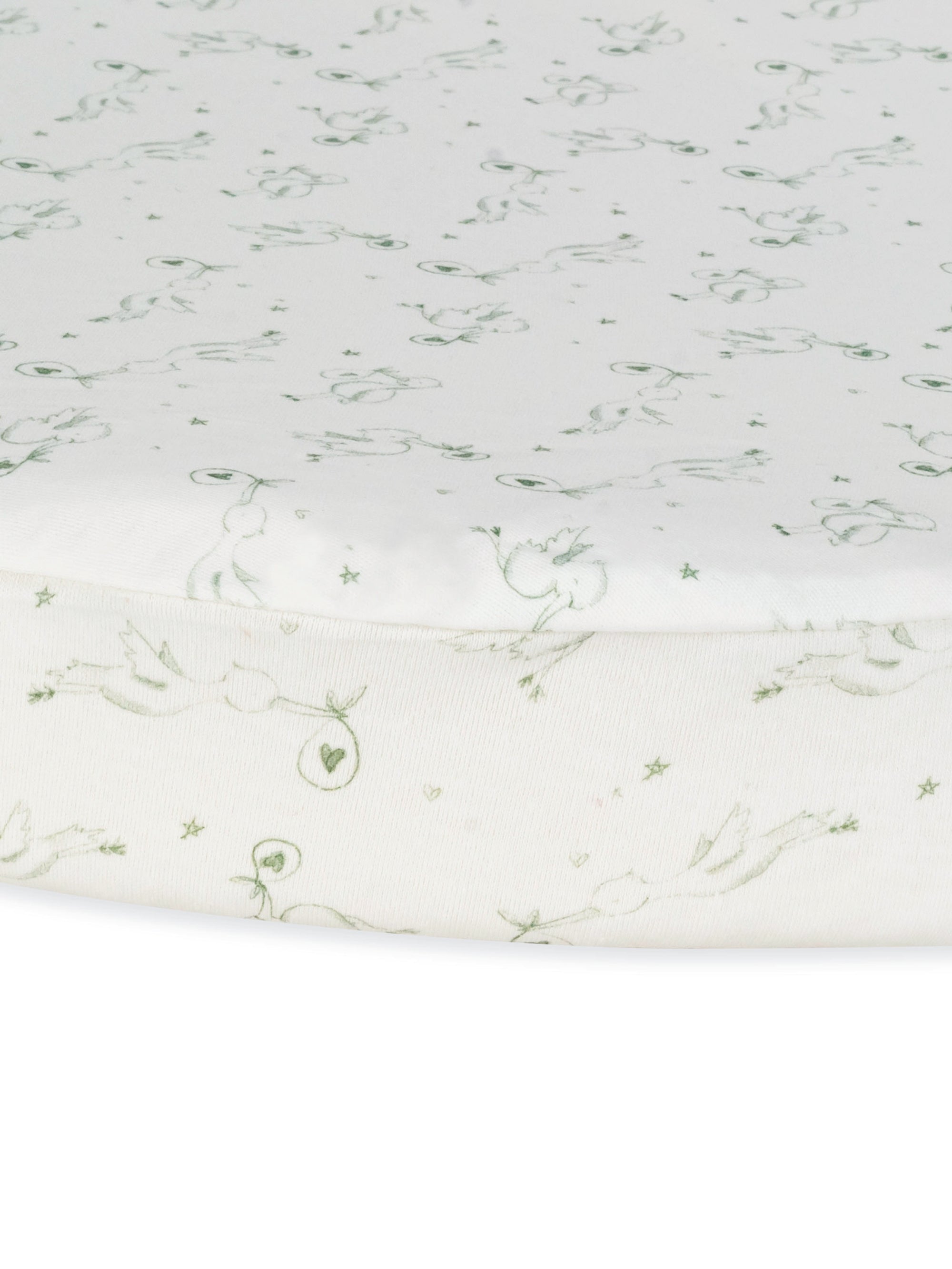 Bassinet Sheet - Stork Print