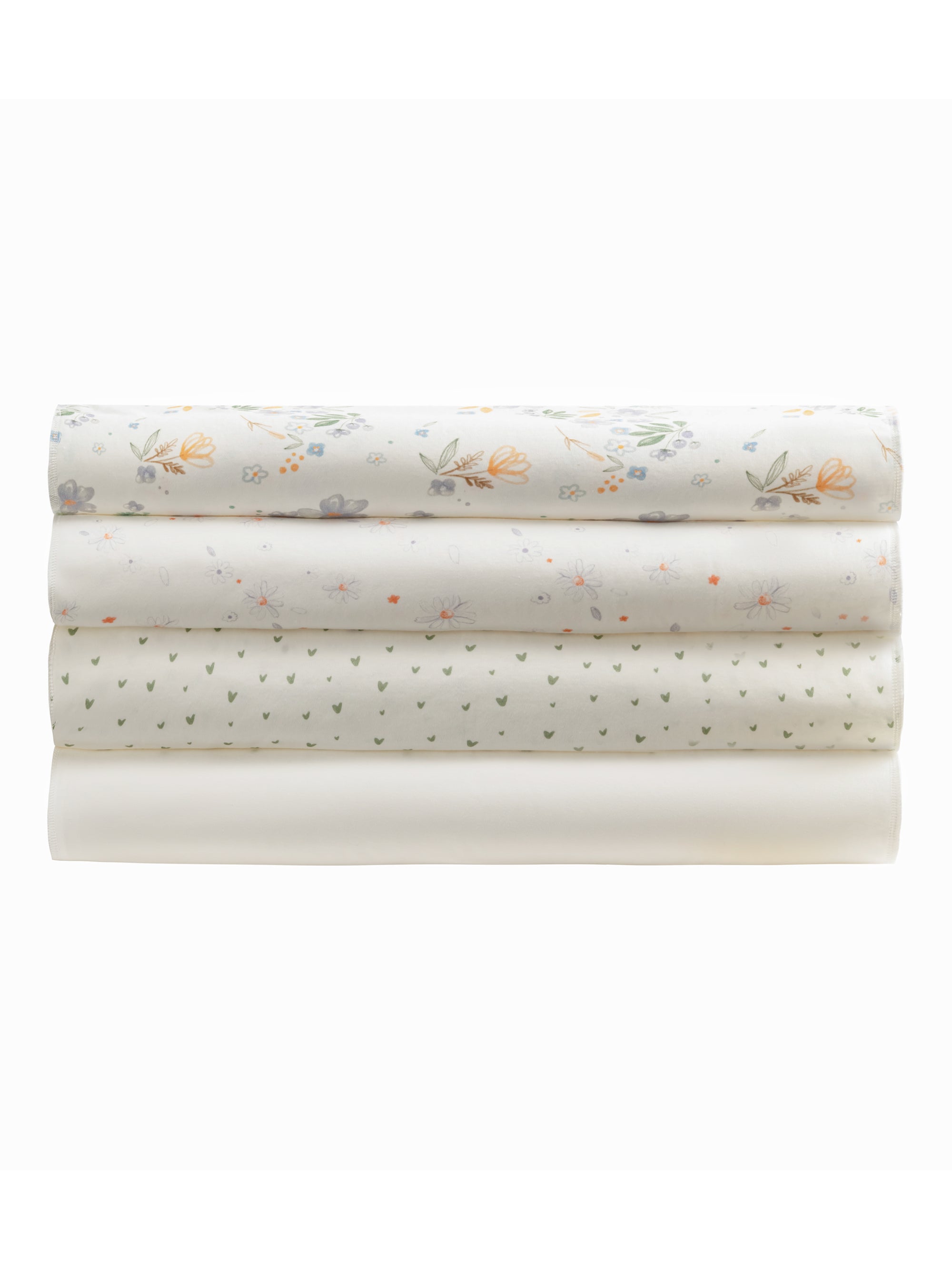 Burp Cloths - Modern Daisy Assorted