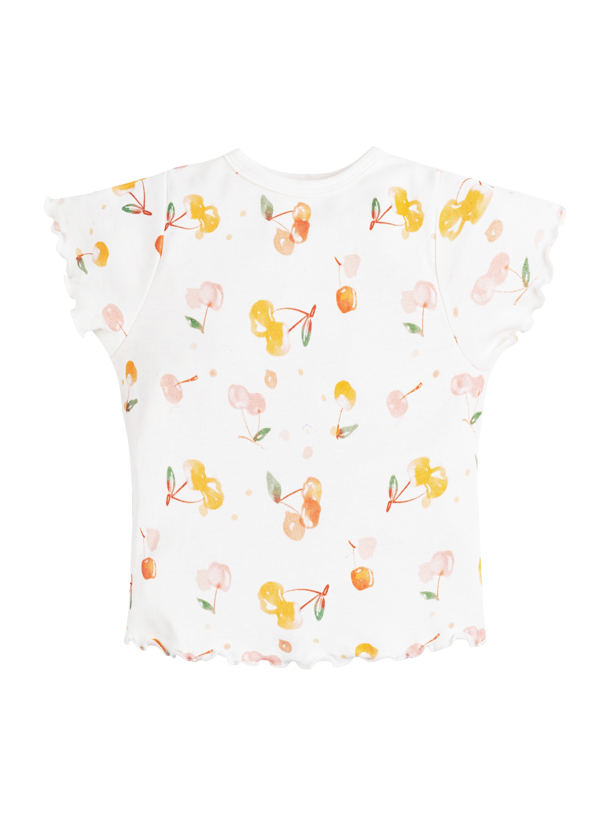 T-shirt - Girls - Flutter Sleeves - Cherry Picking