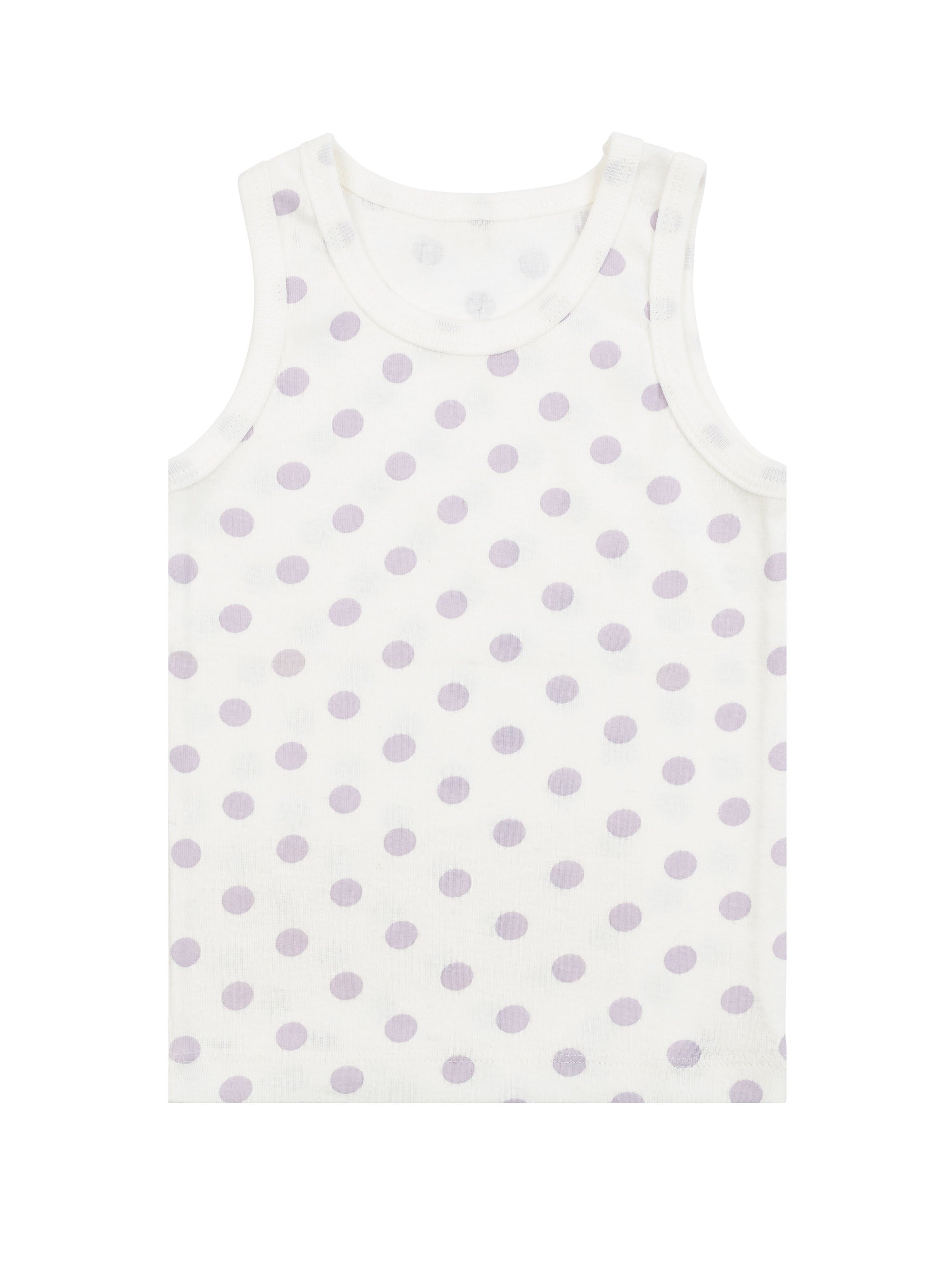 Girl's Undershirt/Tank Top - Lavender Dot