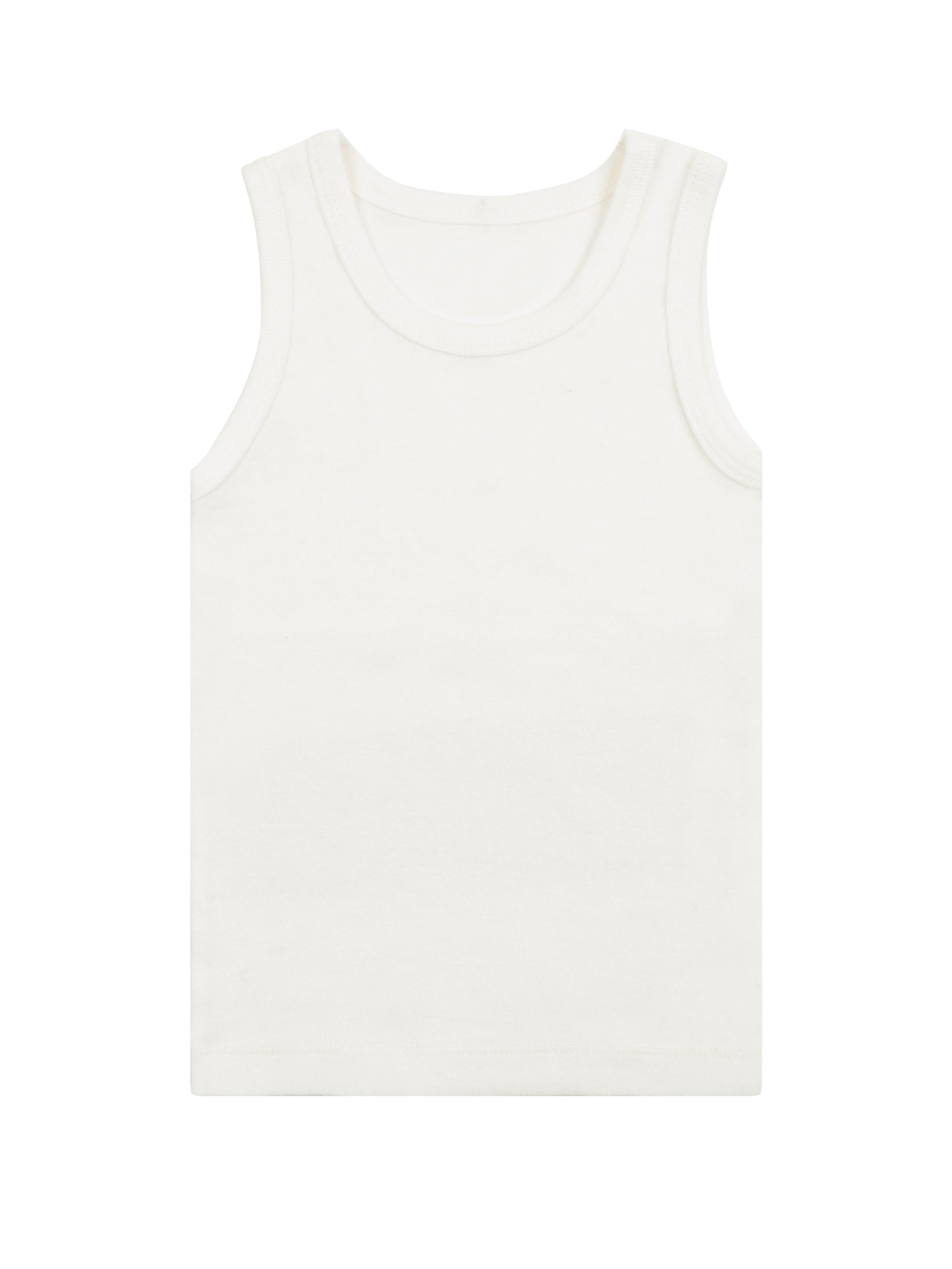 Girl's Undershirt/Tank Top- Organic White