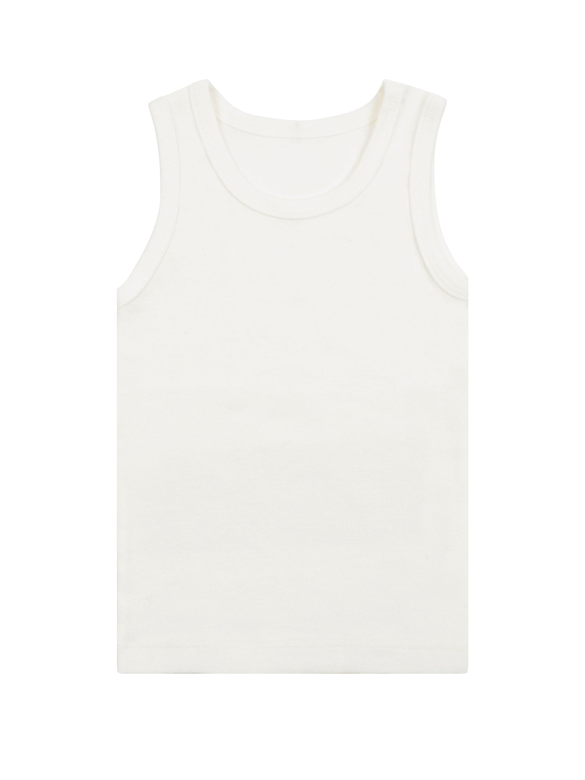 Girl's Undershirt/Tank Top- Organic White