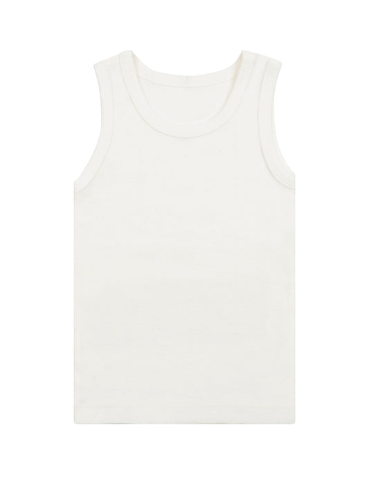 Girl's Undershirt/Tank Top- Organic White