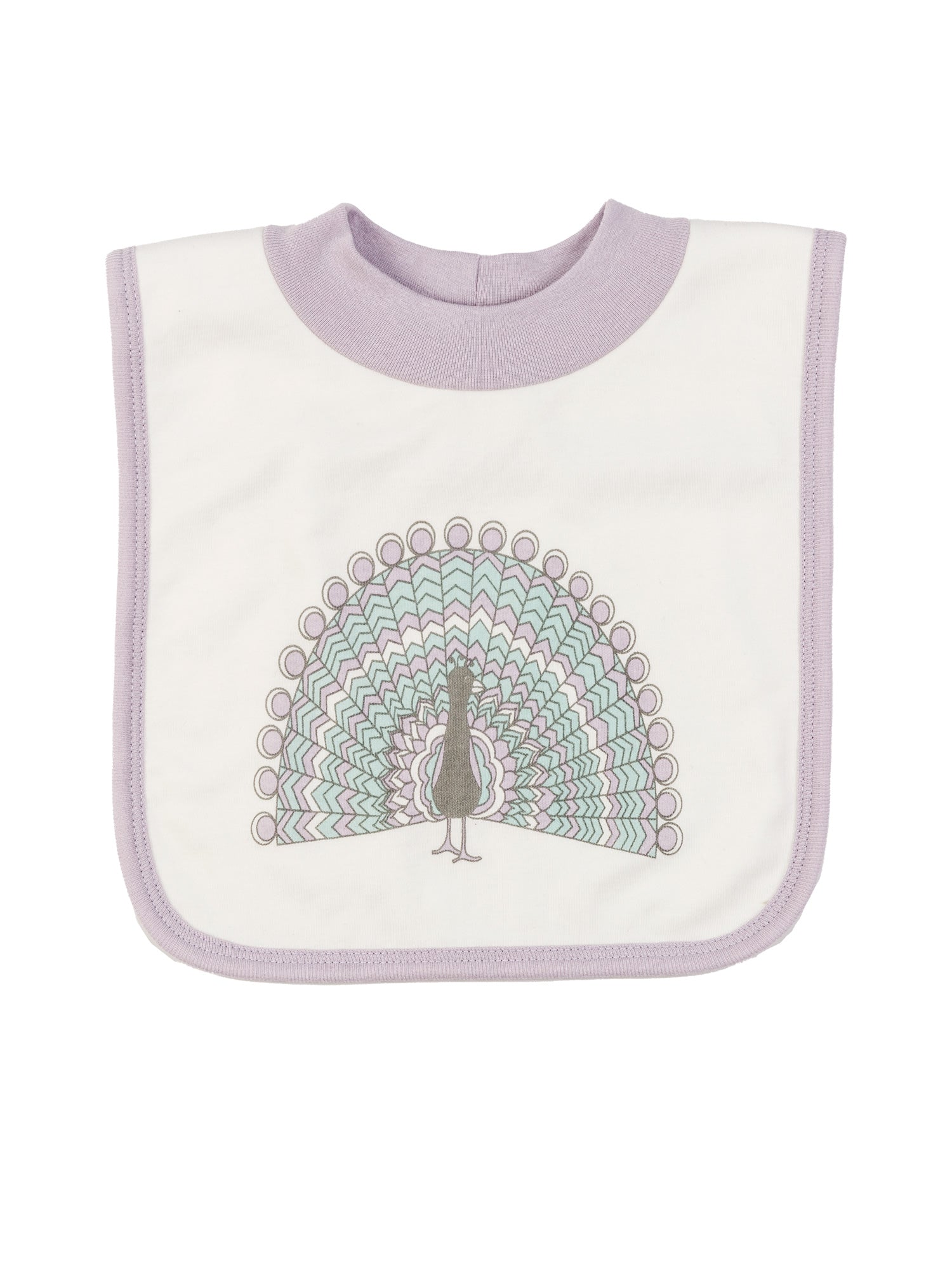 T-Shirt Bib - Peacock Print