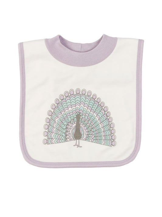 T-Shirt Bib - Peacock Print
