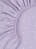 Load image into Gallery viewer, Muslin - Bassinet Sheet - Lavender Stars
