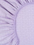 Load image into Gallery viewer, Muslin - Crib Sheet - Lavender Stars
