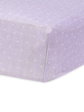 Load image into Gallery viewer, Muslin - Crib Sheet - Lavender Stars