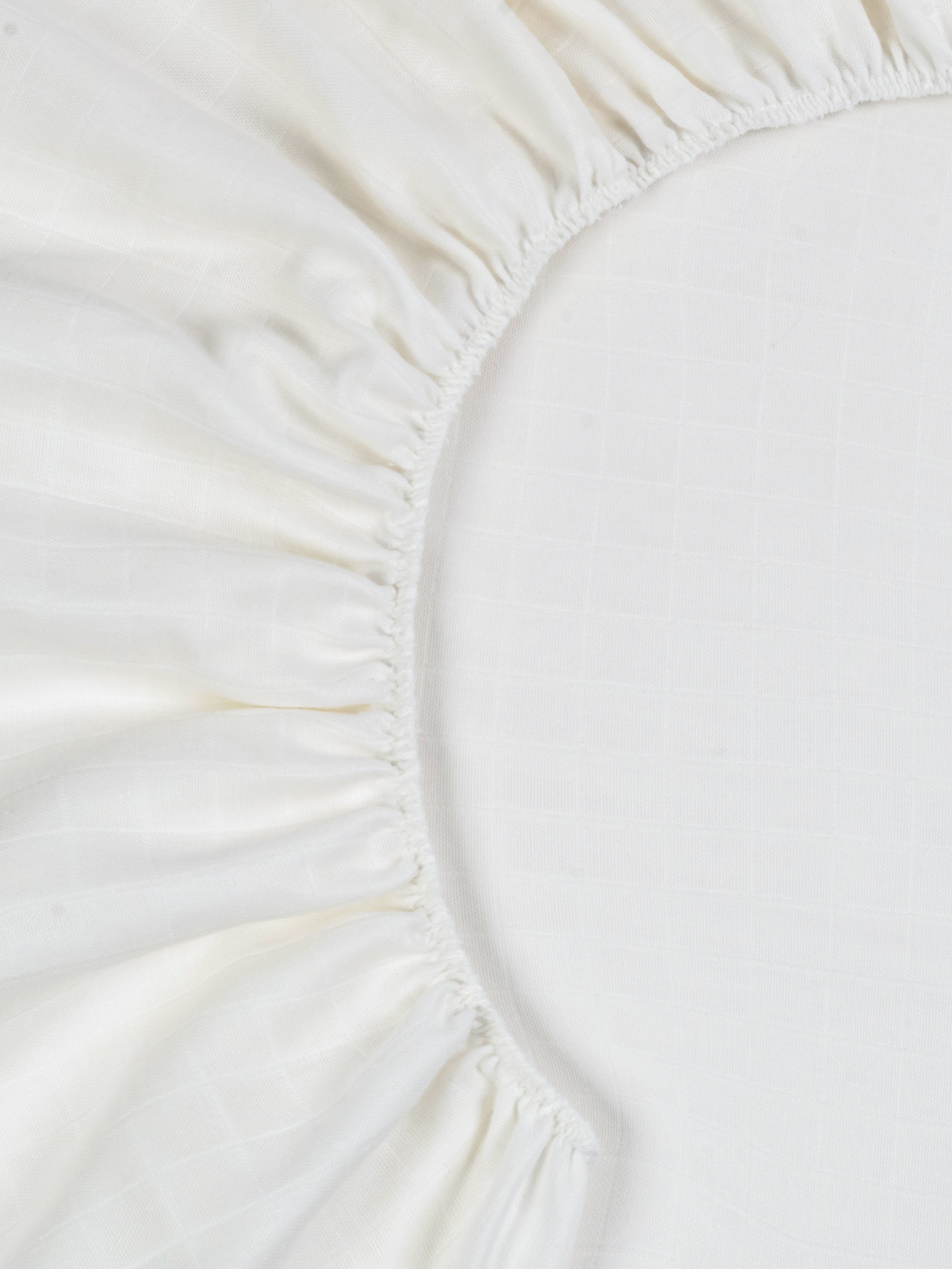 Muslin - Crib Sheet - White