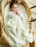 Load image into Gallery viewer, Muslin Sleep Sack - Sage Windowpane