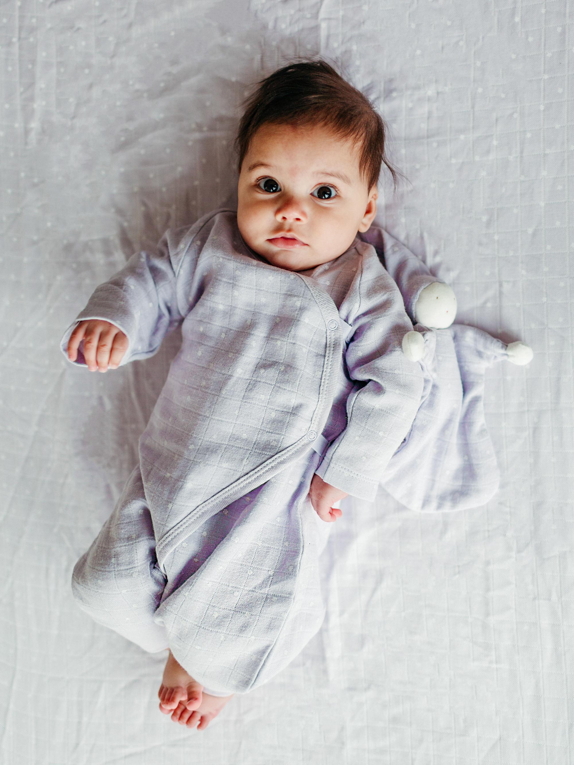 Muslin Sleeping Lovey - Lavender Stars