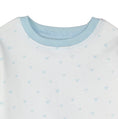 Load image into Gallery viewer, Organic Cotton Toddler Long Johns – Blue Hearts