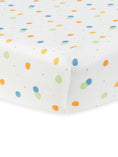 Load image into Gallery viewer, Playpen/Playard Sheet - Blue Dots