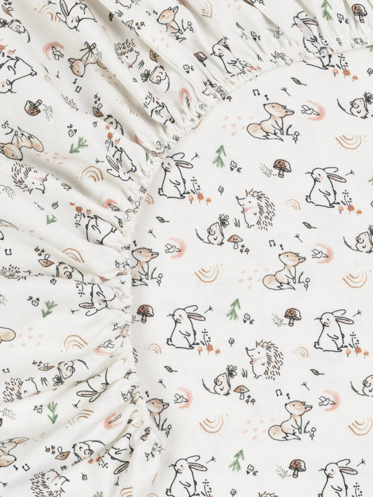Playpen/Playard Sheet - Woodland Babies