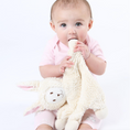 Load image into Gallery viewer, Snuggle Bunny Lovey w/ Pink Stripe Ears