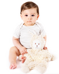 Load image into Gallery viewer, Snuggle Bunny Lovey w/ Blue Stripe Ears