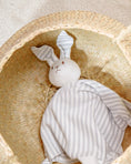 Load image into Gallery viewer, Lovey Bunny Blanket Friend - Grey Ombre Stripe