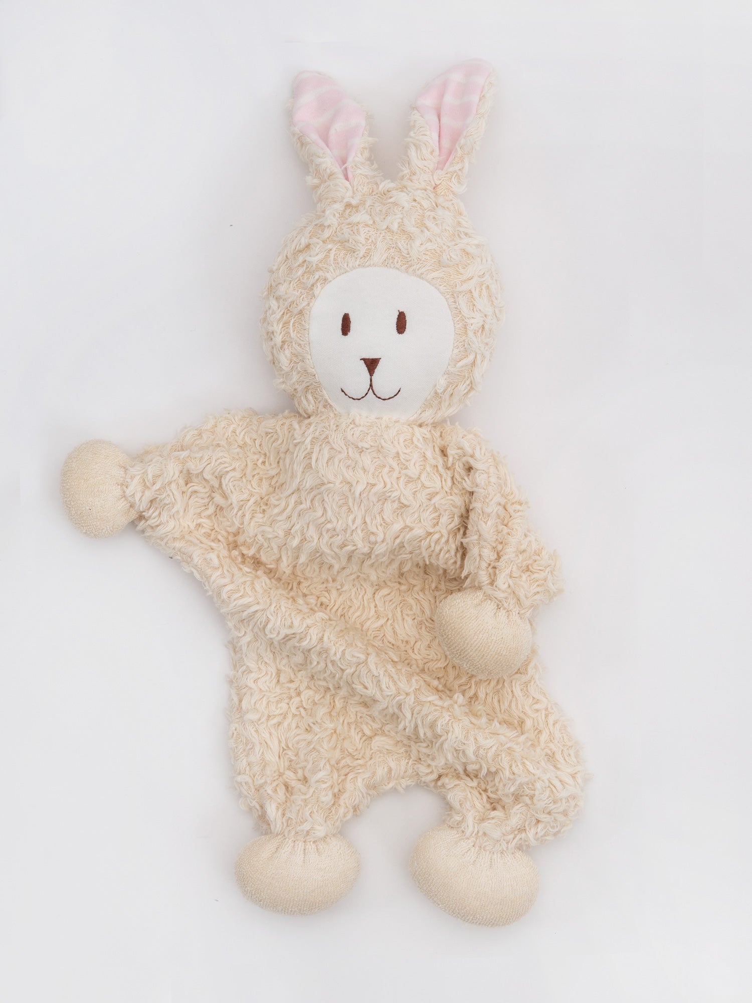 Snuggle Bunny Lovey w/ Pink Stripe Ears