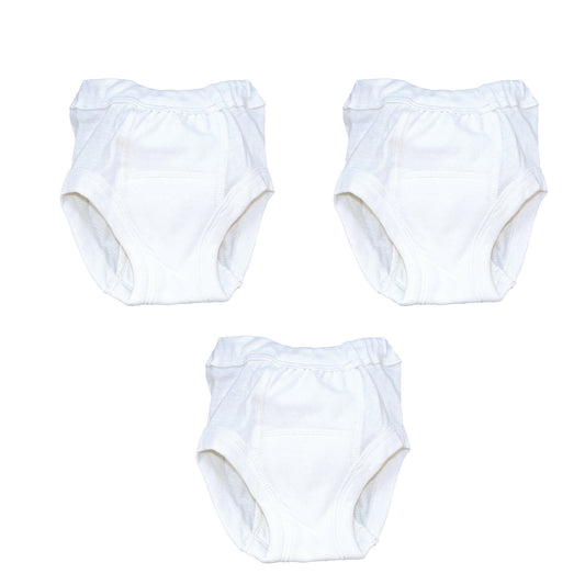 Organic White Training Pant Pack of 3