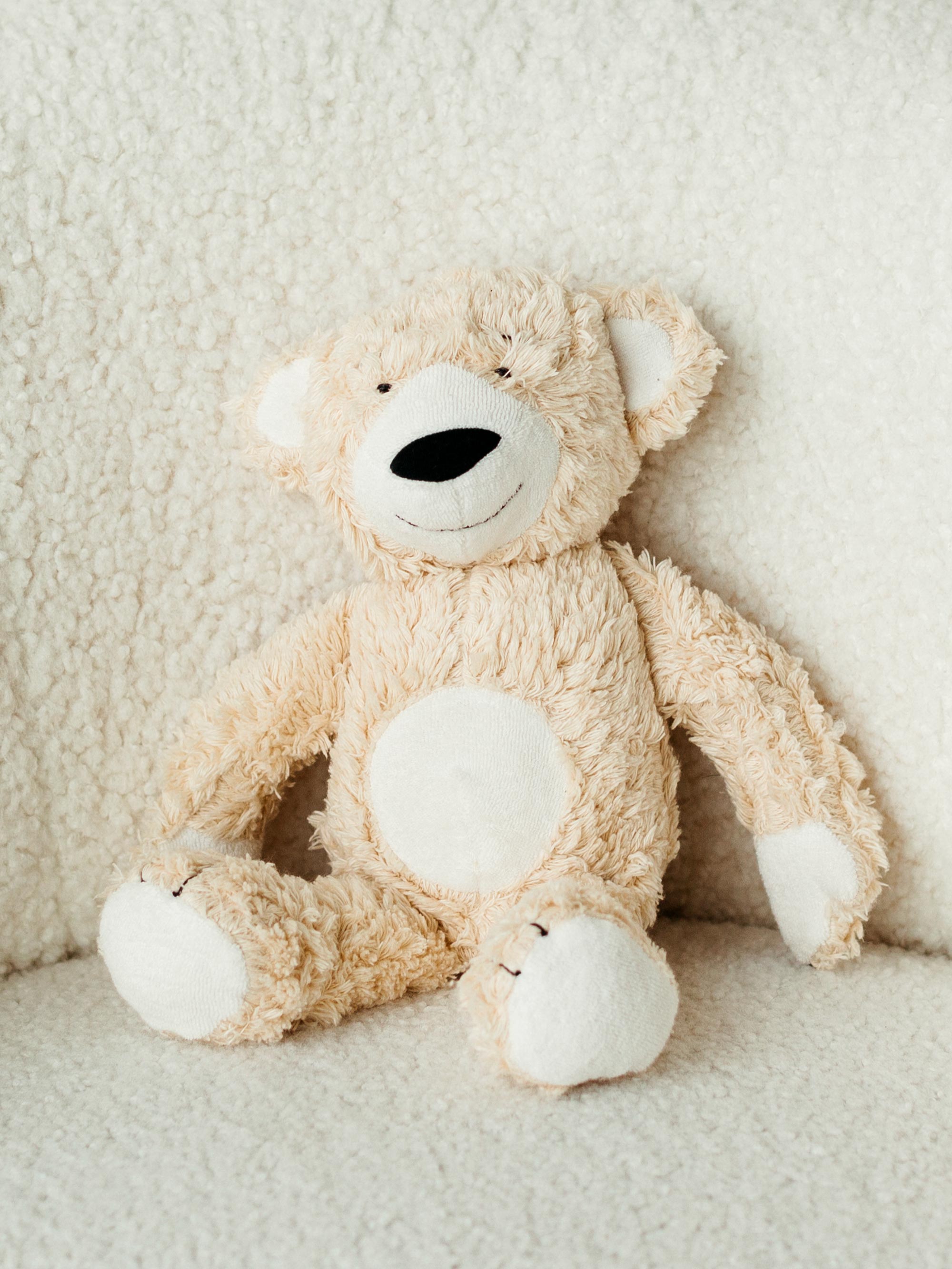 Organic Faux Sherpa Teddy Bear Lovey