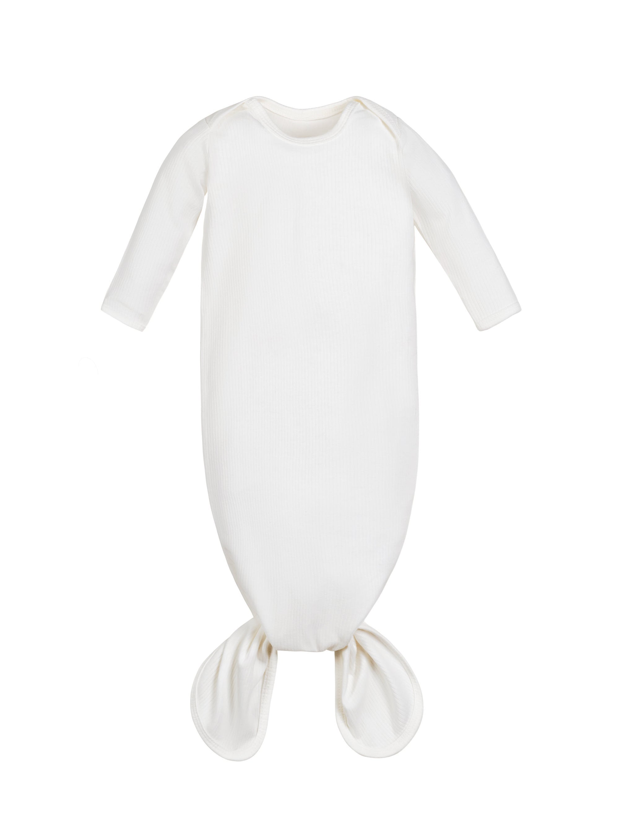 Drop Needle - Knotted Gown - Organic White