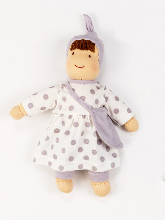 Jill Dress Up Doll - Lavender Dot