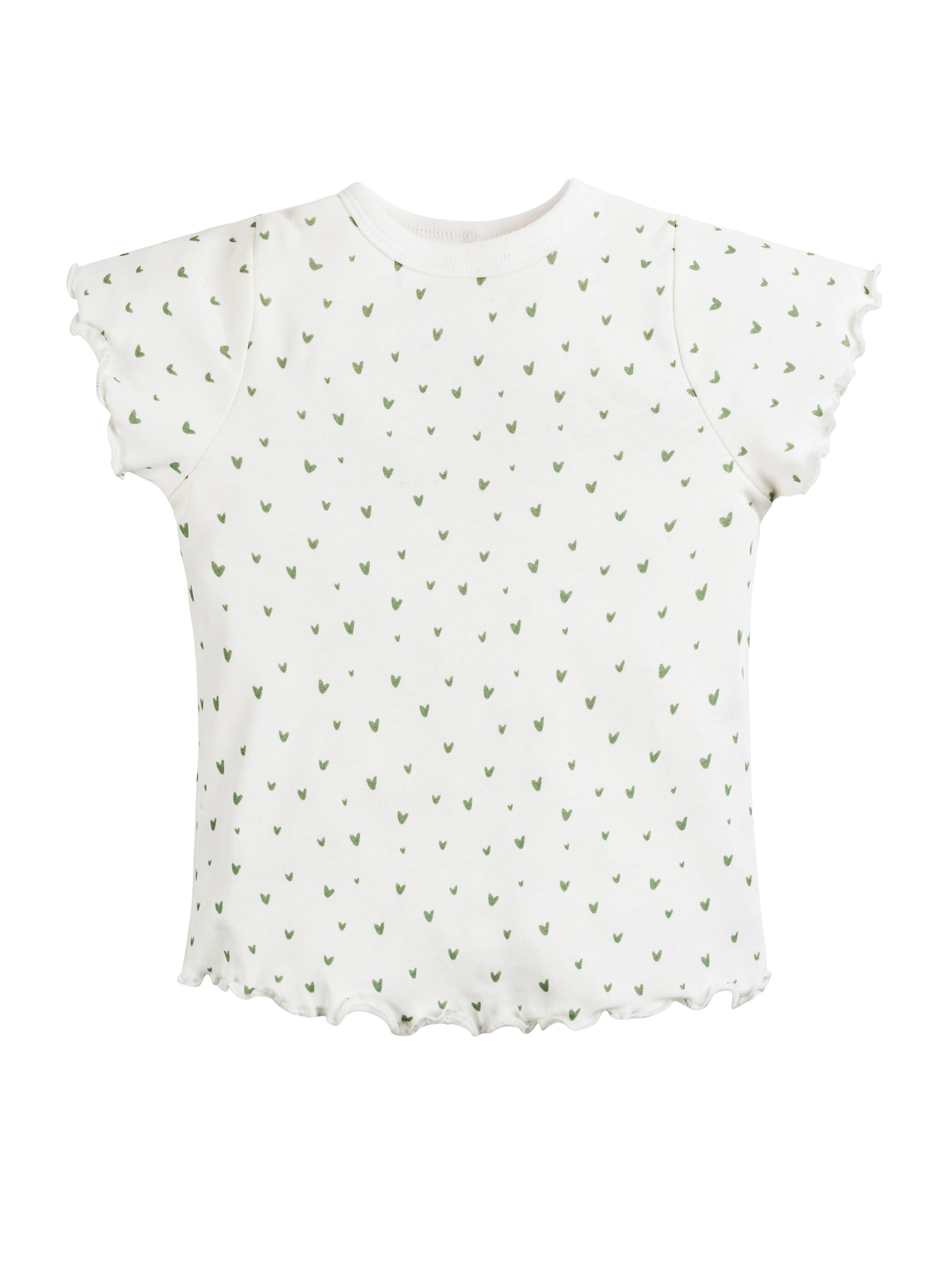 T-shirt - Girls - Flutter Sleeves - Hearts