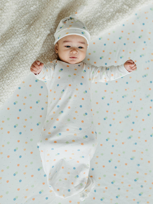 Playpen/Playard Sheet - Blue Dots