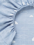 Load image into Gallery viewer, Muslin - Bassinet Sheet - Clouds
