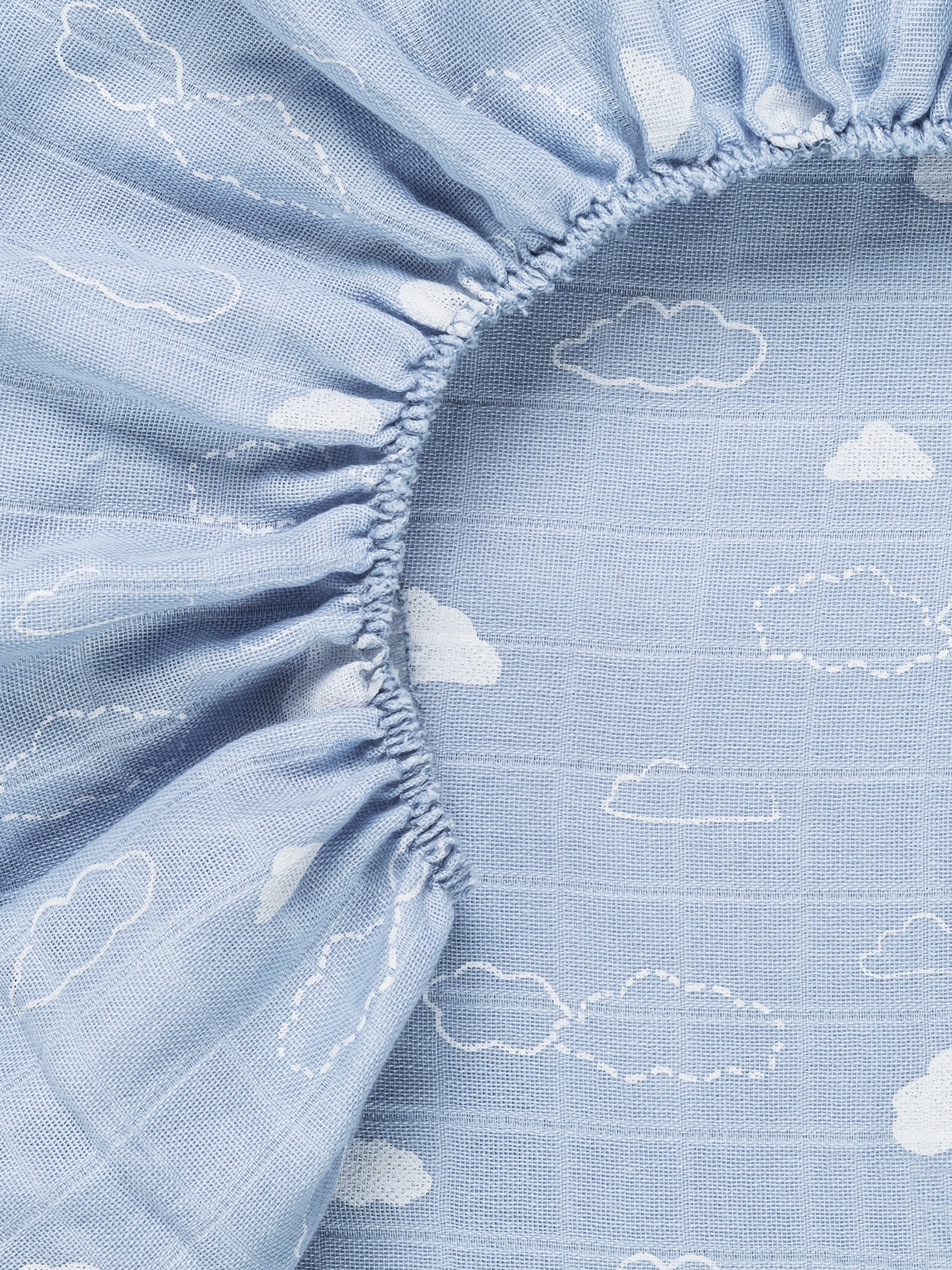 Muslin - Bassinet Sheet - Clouds