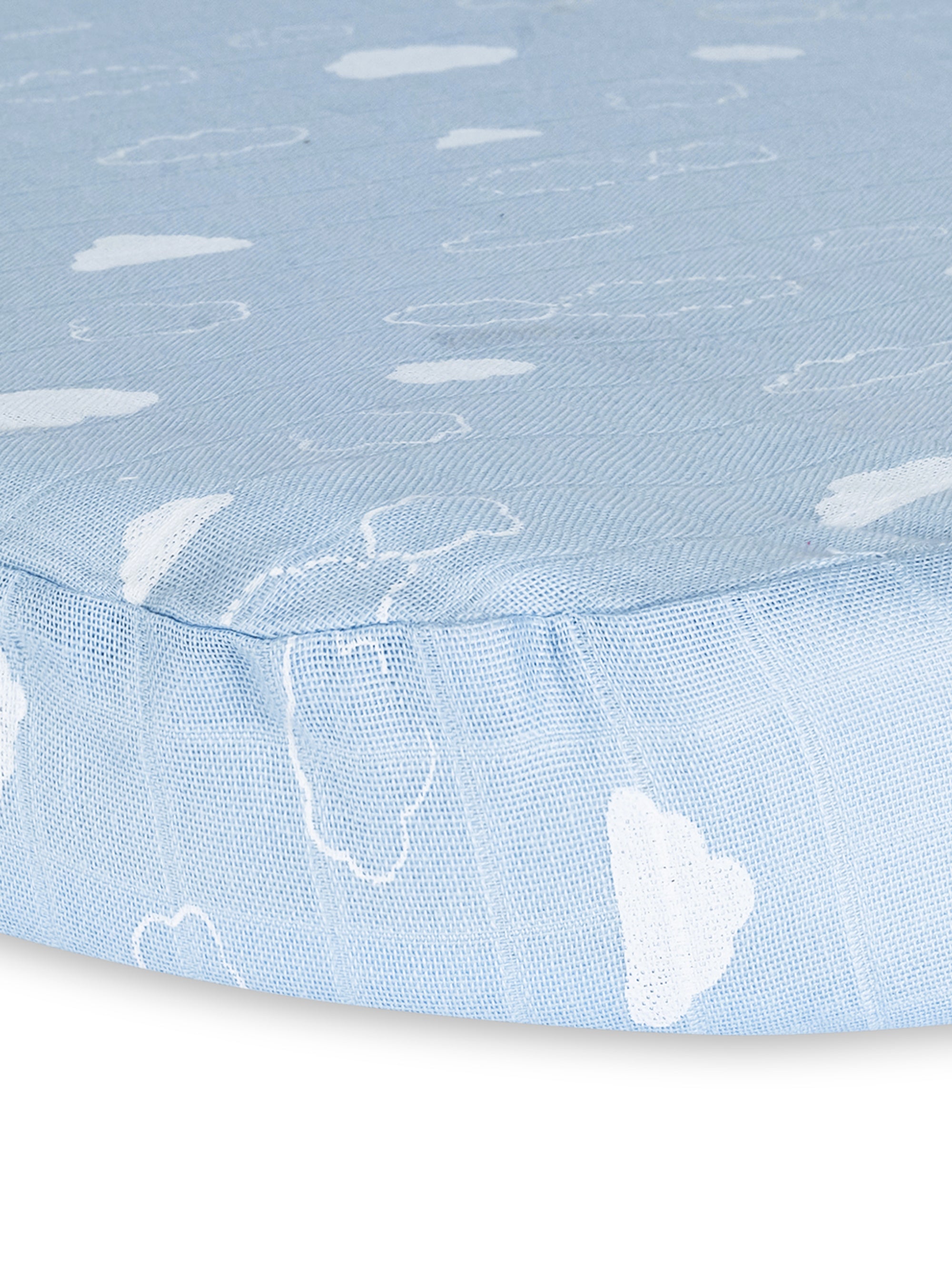 Muslin - Bassinet Sheet - Clouds