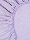 Load image into Gallery viewer, Muslin - Crib Sheet - Lavender Stars
