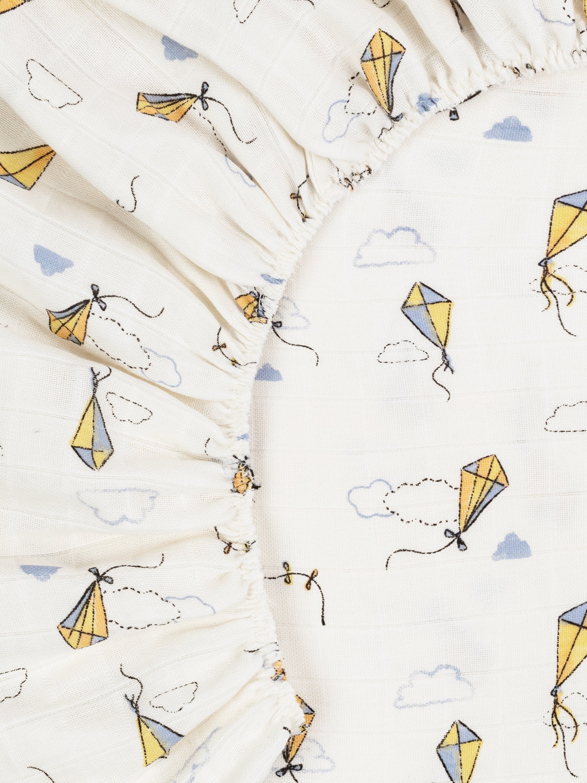 Muslin Playpen/Playard Sheet - Kites