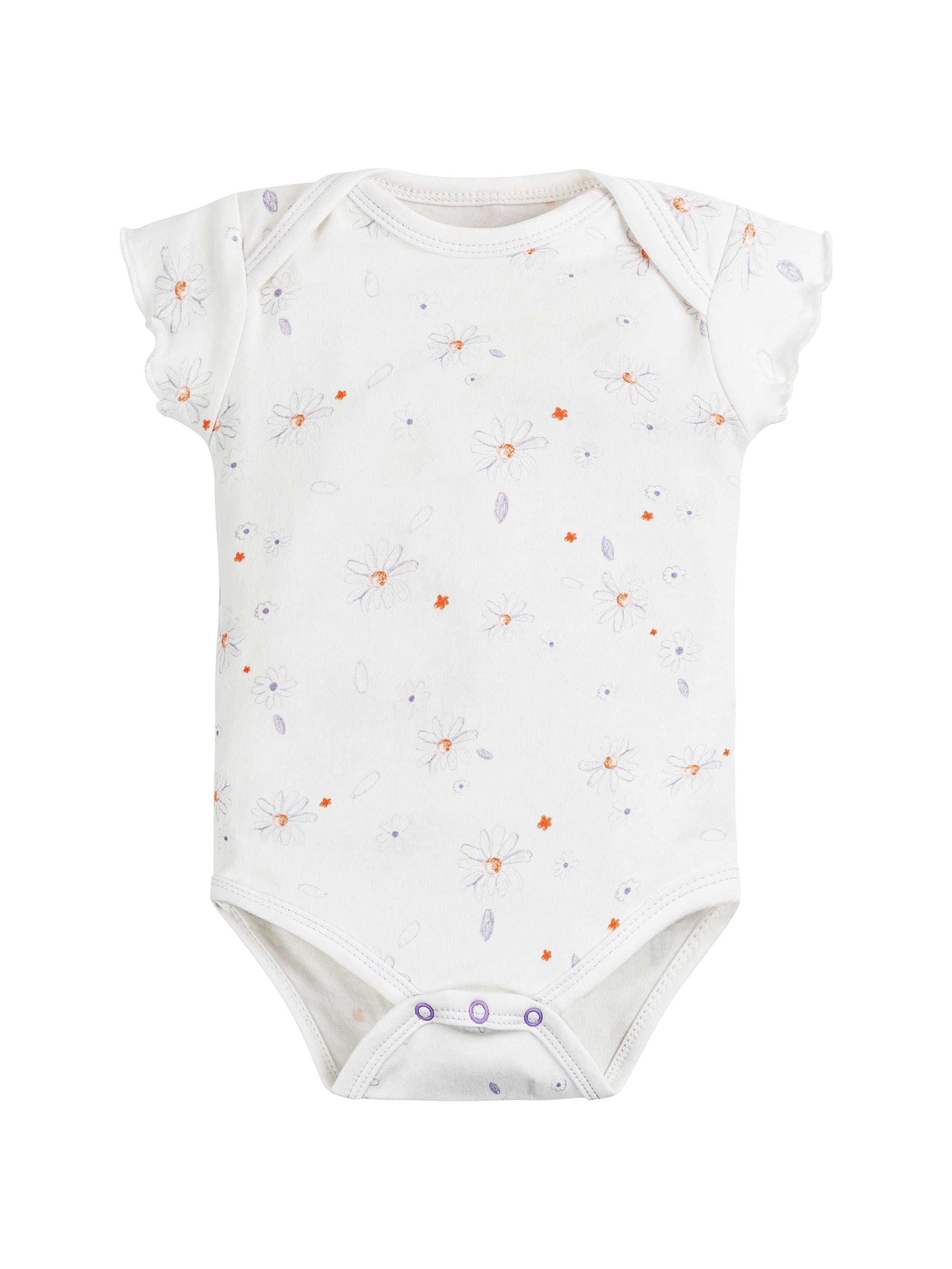 Onesie/Bodysuit Flutter Sleeves Shadow Floral