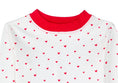 Load image into Gallery viewer, Organic Cotton Toddler Long Johns – Red Hearts
