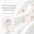 Load image into Gallery viewer, Organic Egyptian Cotton Receiving Blanket – Dreamland Girls Print
