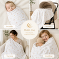Load image into Gallery viewer, Organic Egyptian Cotton Receiving Blanket – Dreamland Girls Print
