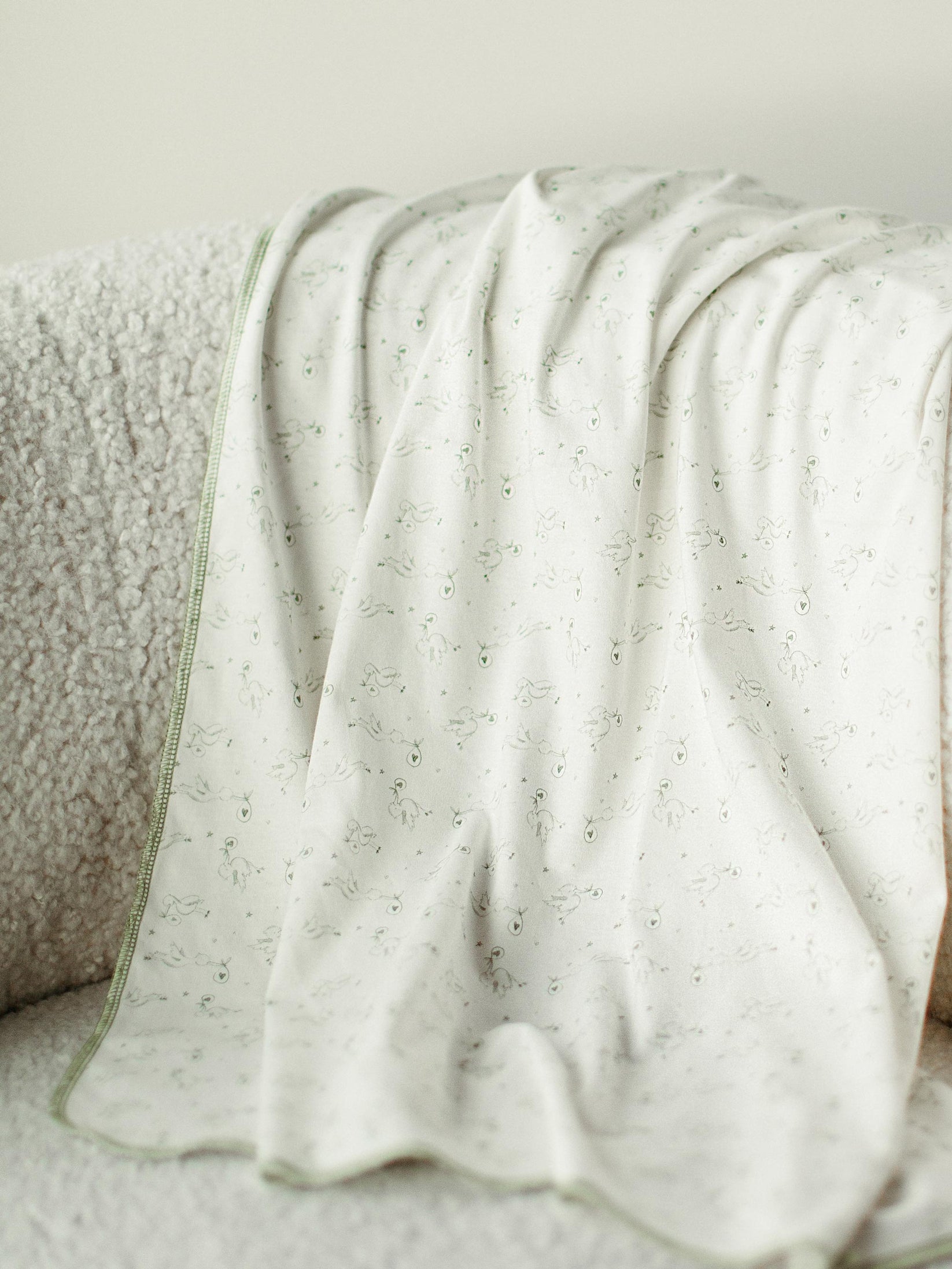 Soft White Swaddle Blanket Baby Swaddle Cloth Under the Nile