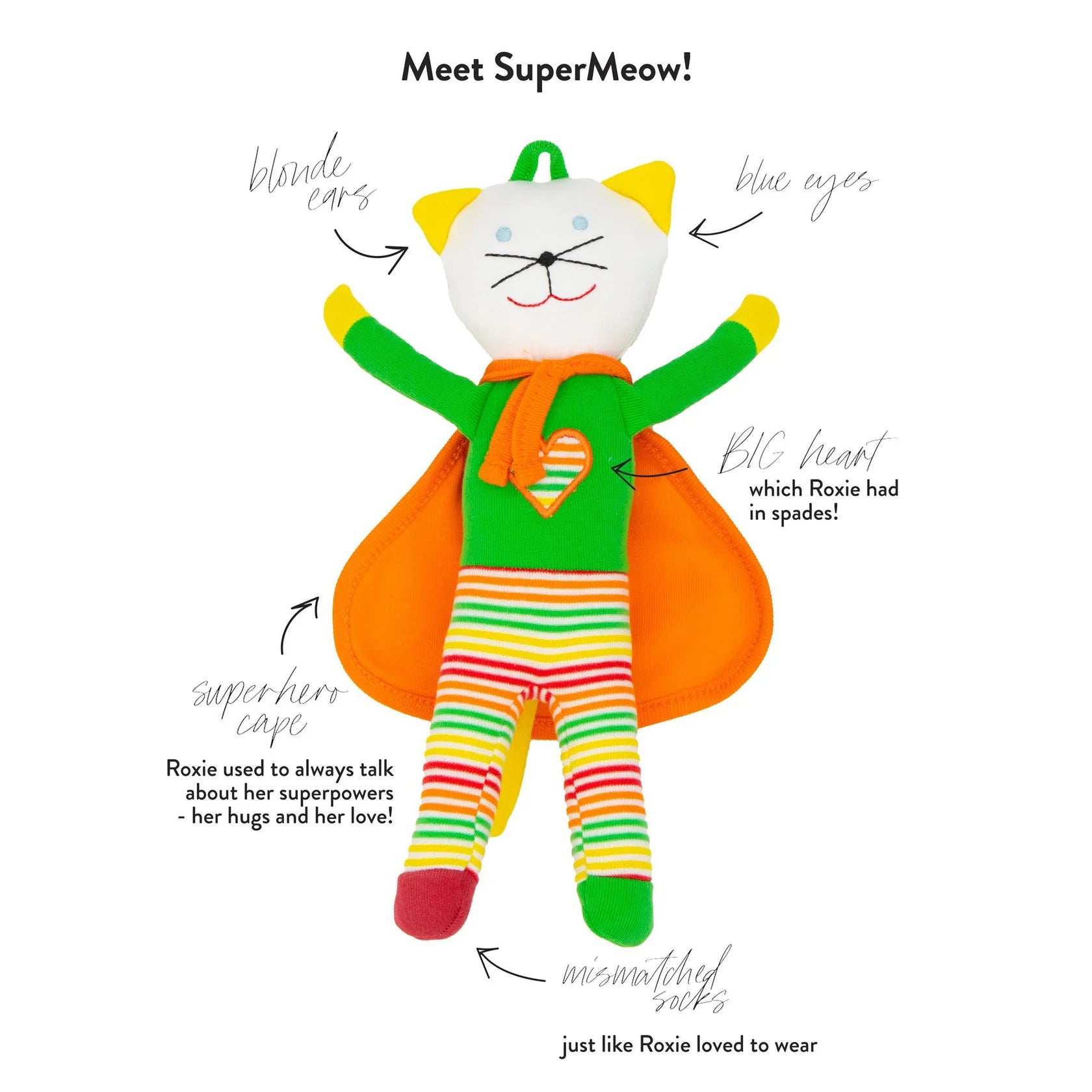 Scrappy Supermeow Roxie Cat