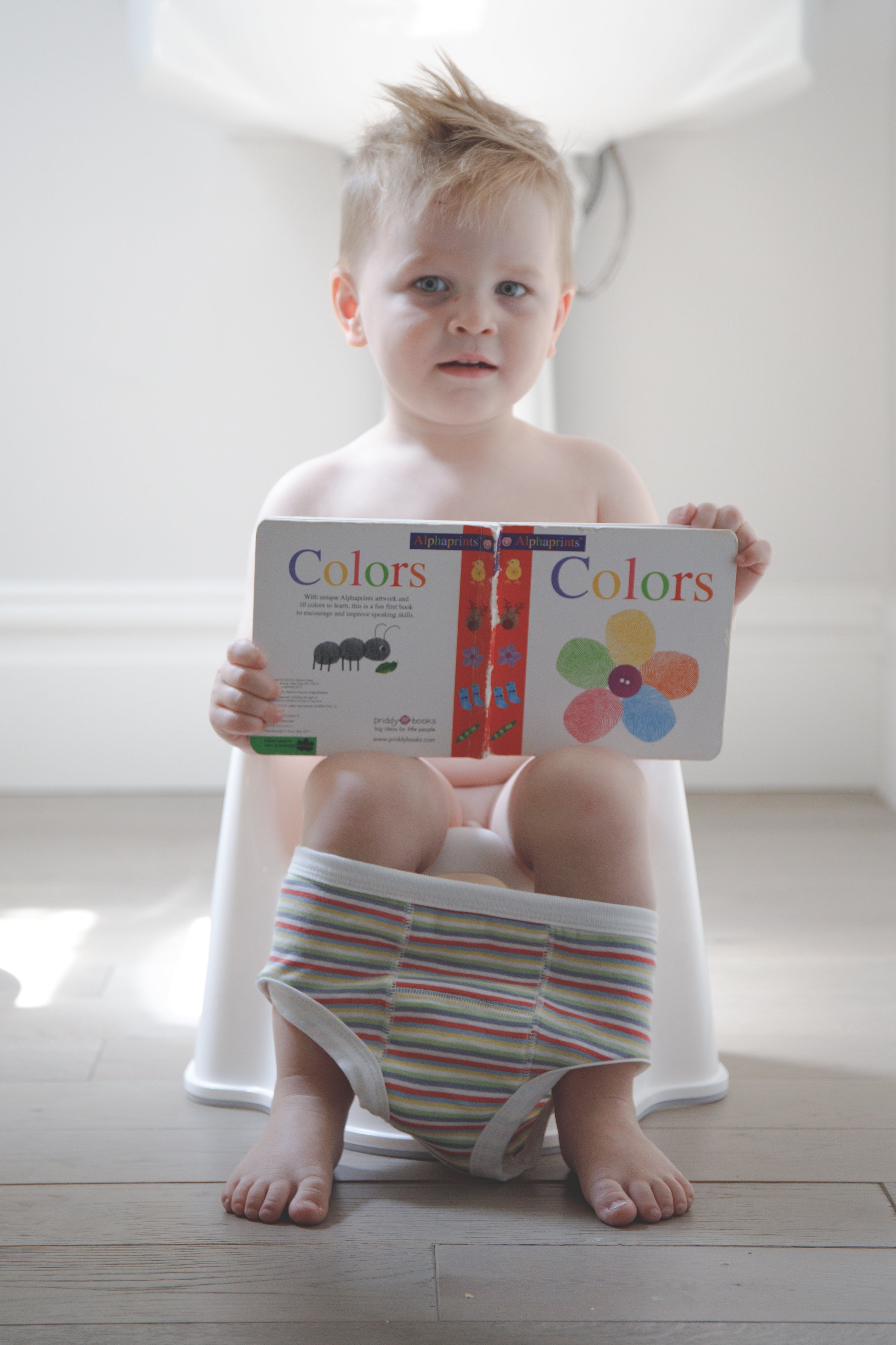 Cotton Baby Potty Training Underwear - Sea Green Stripe