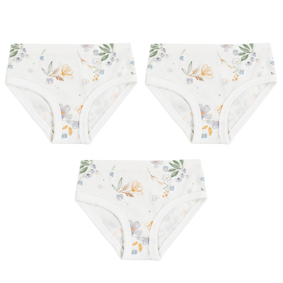 Girl's Panty Modern Daisy 3 Pack