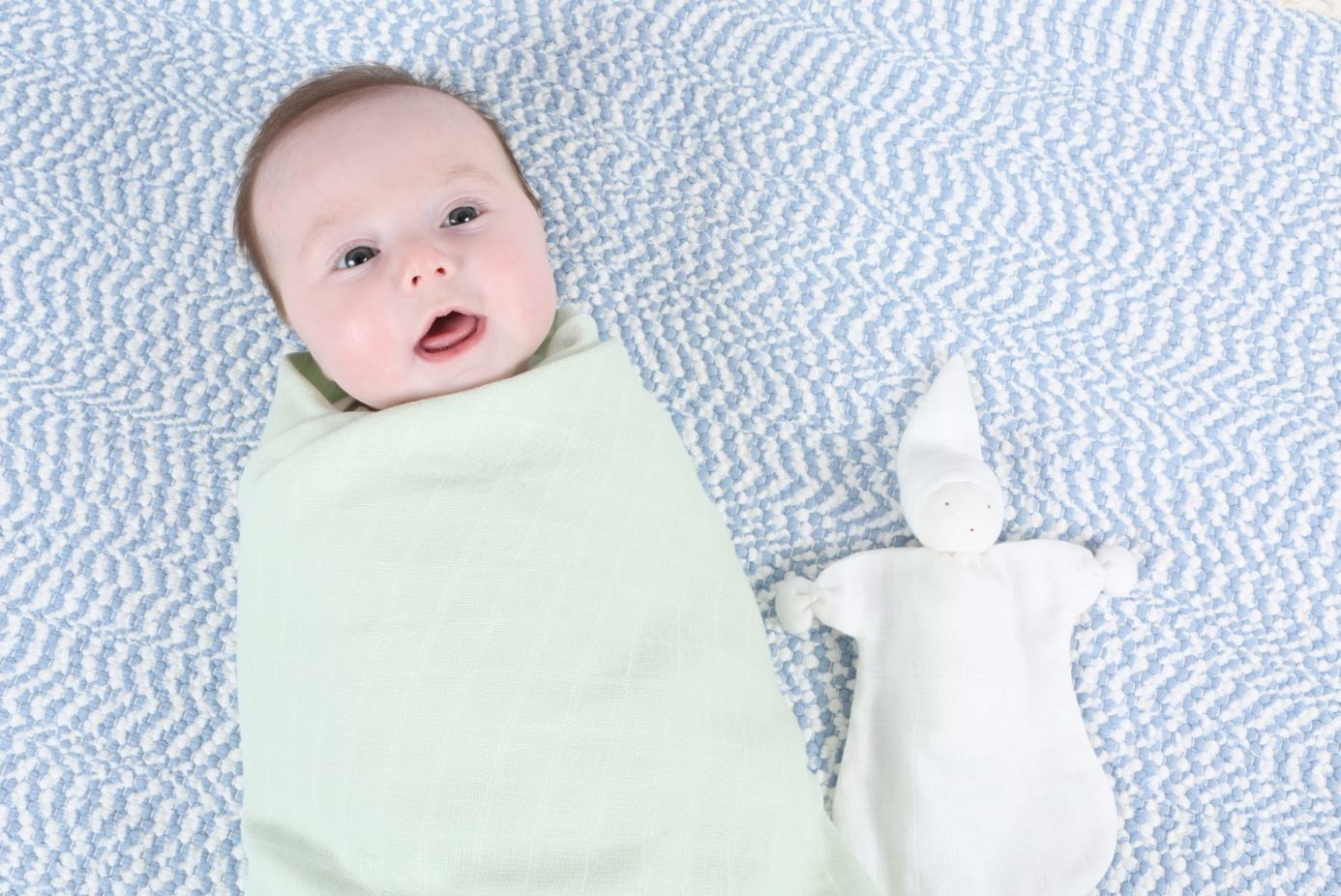 Muslin Sleeping Lovey - Organic White