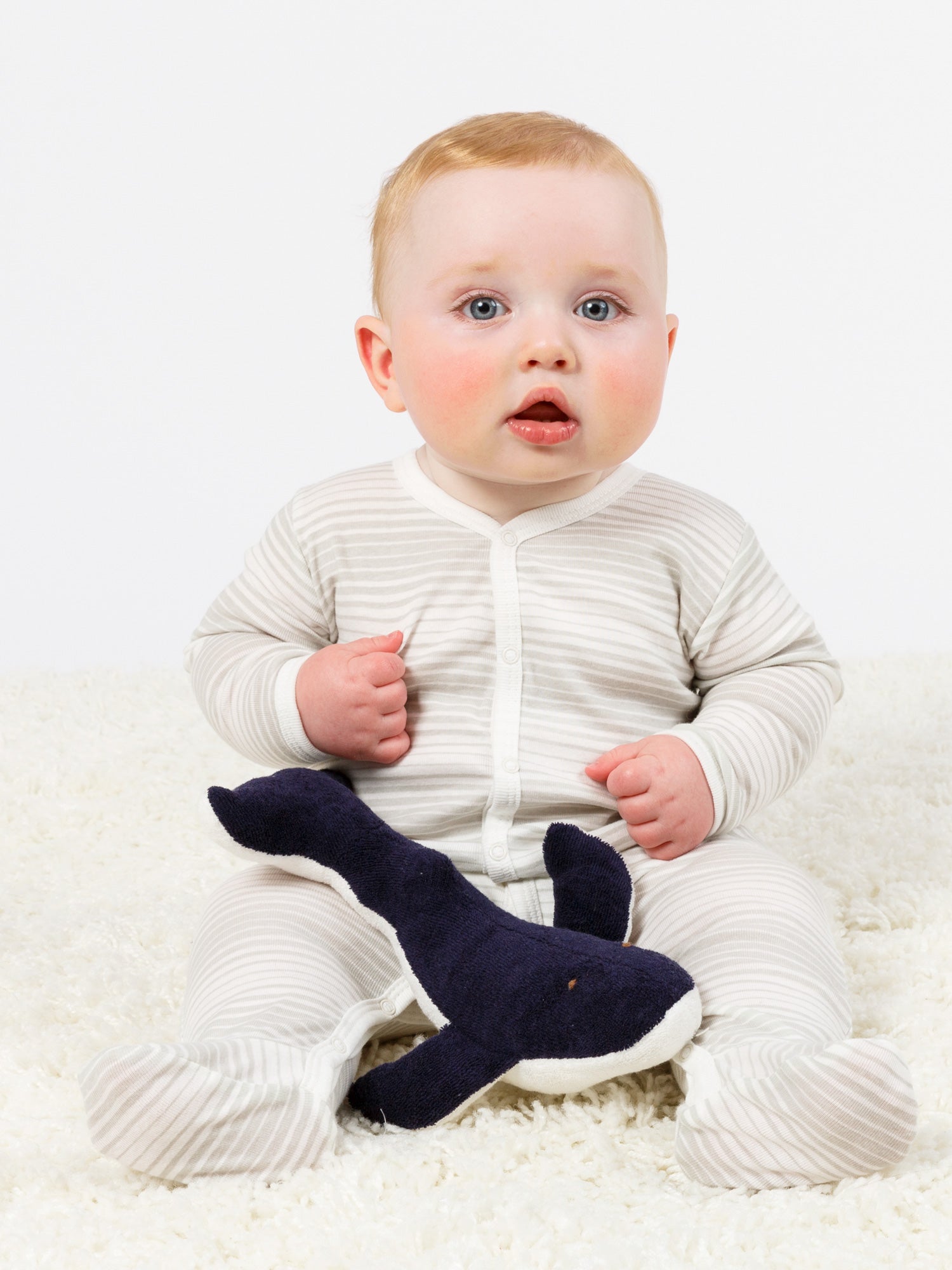 Whale Stuffed Animal - Organic Cotton